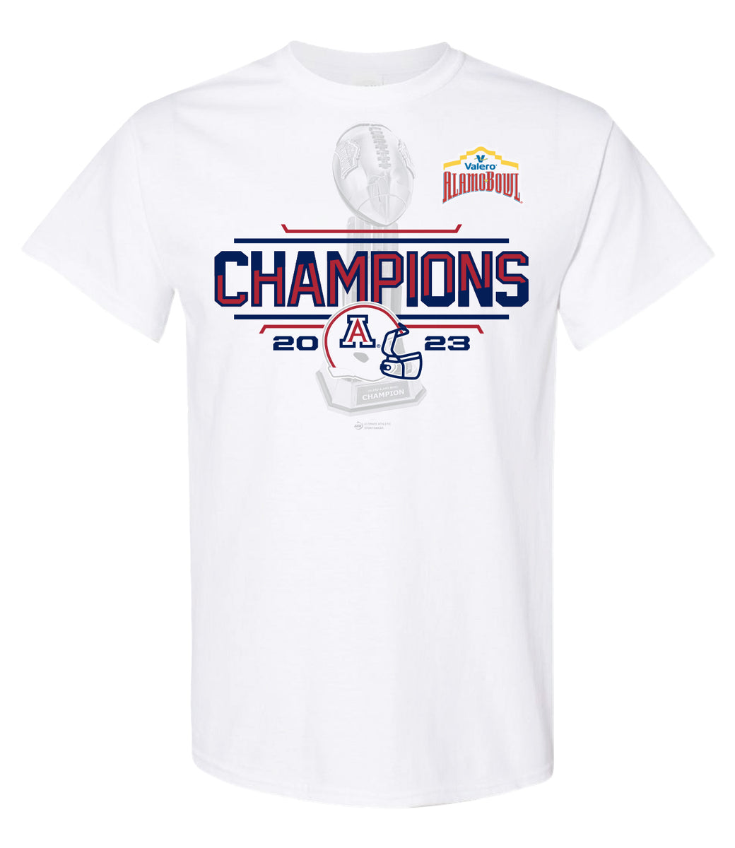 2023 Valero Alamo Bowl CHAMPIONS White SST – Alamo Bowl Merchandise